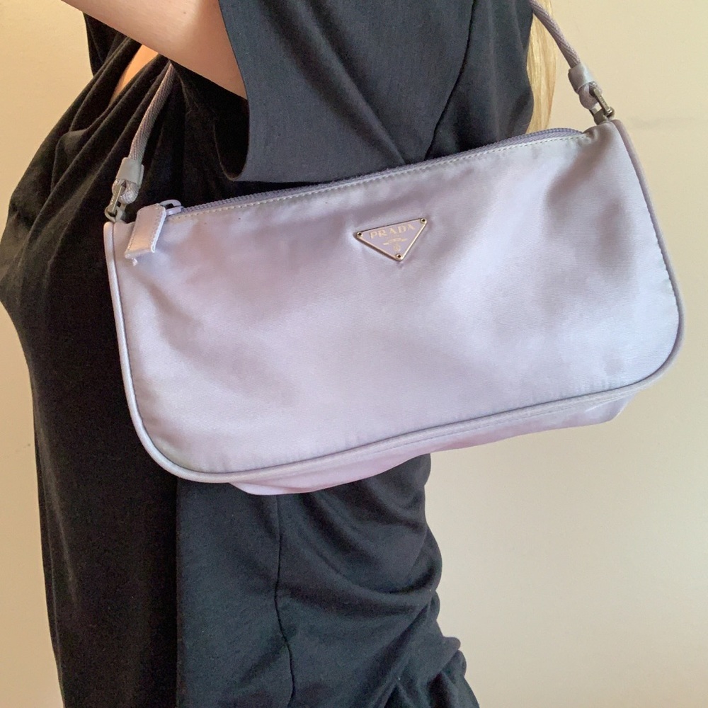 SOLD 💜 Prada Tessuto Nylon Pochette 💜 - Picture 16 of 17